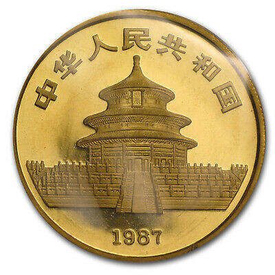 1987-Y China 1 oz Gold Panda BU (Sealed) - SKU #8962 - Fresh Stock Dated February 2026
