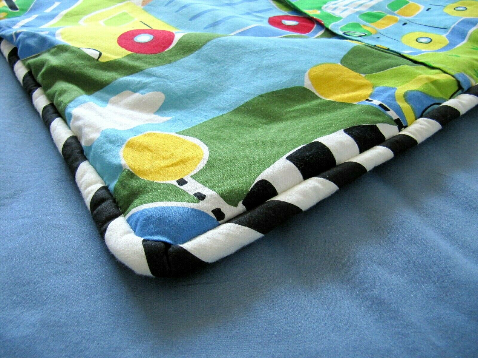 Cars Trucks Roads Standard Pillow Sham Red Yellow Blue Green California Kids - Fresh Stock Dated December 2025