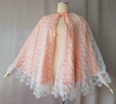 Vintage SATIN & LACE Twirly Full Circle Cut Over Skirt or Cape - Fresh Stock Dated February 2026