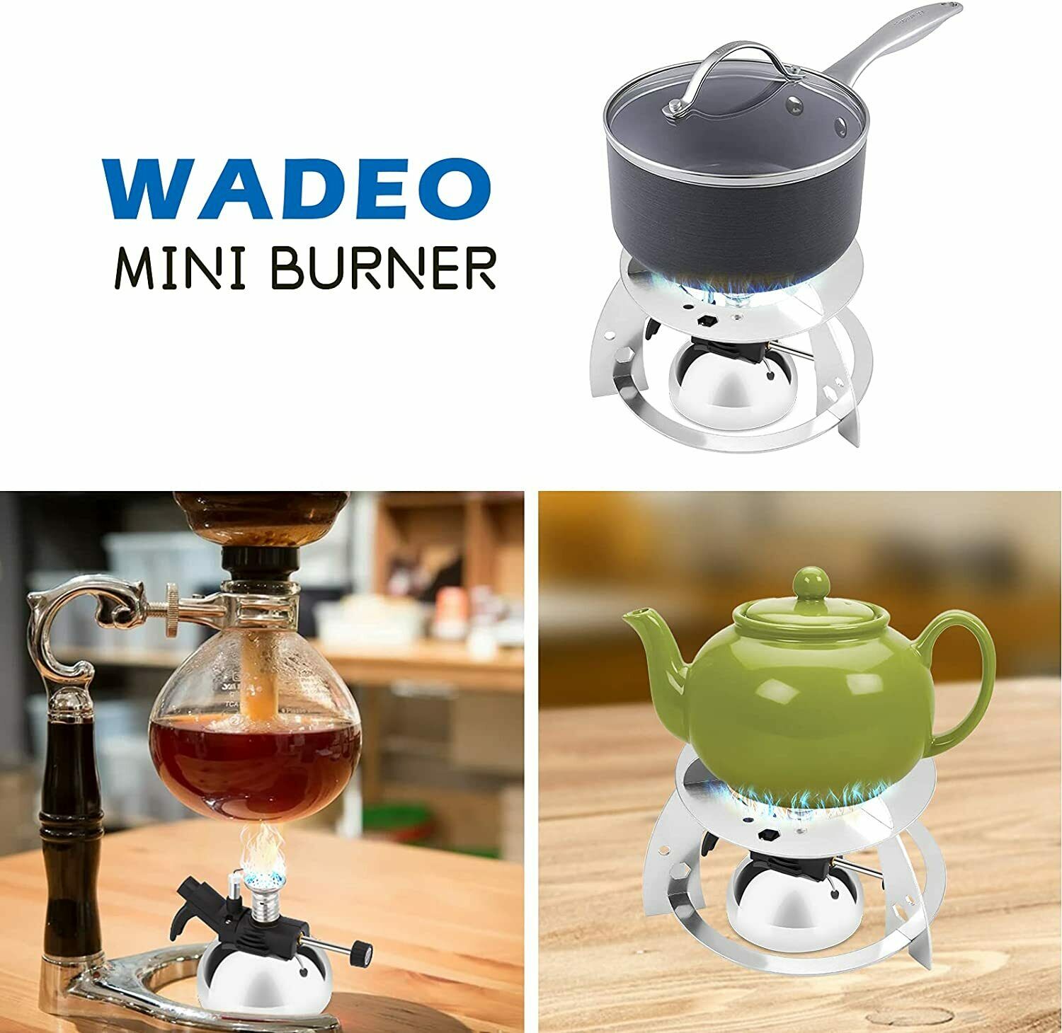 Mini Butane Burner, Tabletop Burner & Aluminium Rack, Portable Burner, Cooking - Fresh Stock Dated December 2025