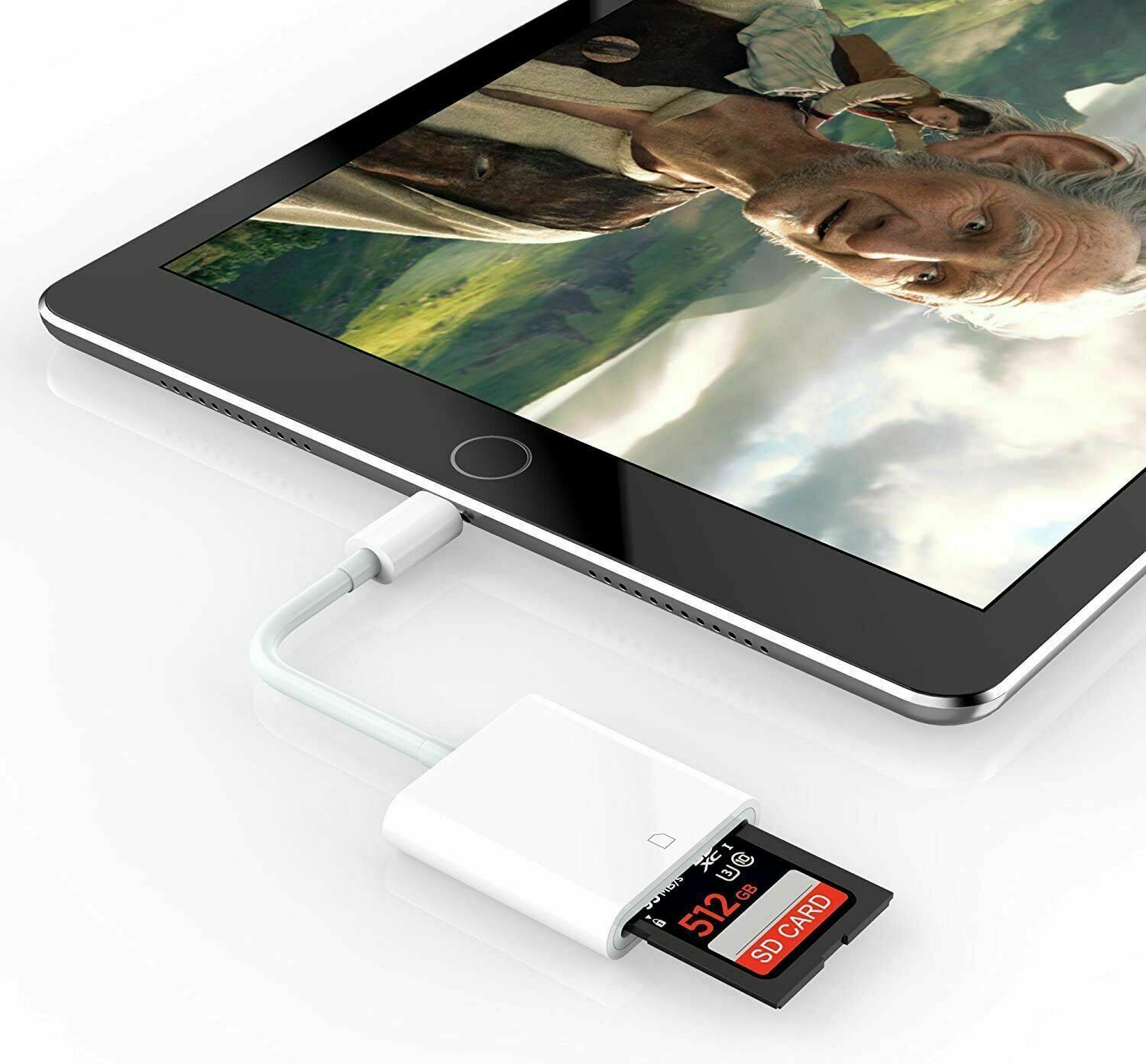 Camera Reader to Micro SD TF Card Adapter Converter for iPad iPhone 12 Pro X Max - Fresh Stock Dated February 2026