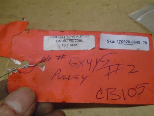 Pulley, Volvo Penta GM 307 - Fresh Stock Dated February 2026