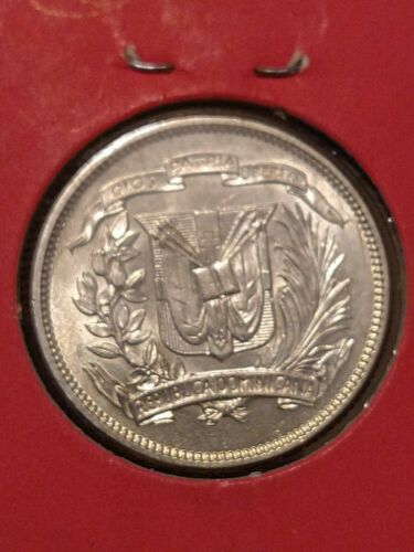 Dominican Republic 1942 25 Centavos - Silver - High Grade - Fresh Stock Dated December 2025