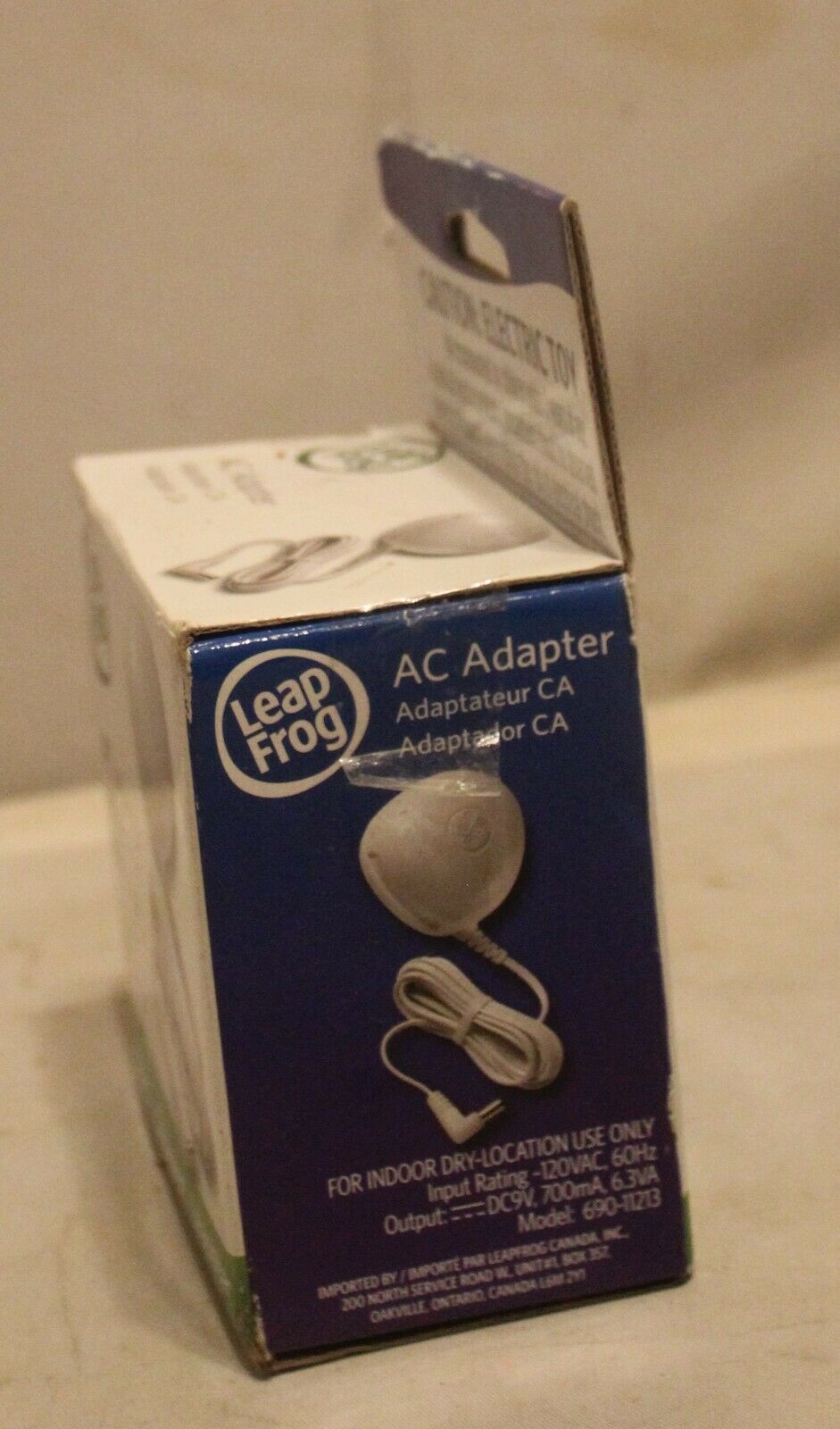 LeapFrog 9V AC Adapter Works With LeapPad Leapster Explorer New In Damaged Box - Fresh Stock Dated February 2026