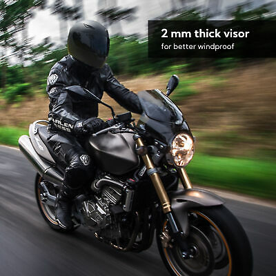 AHR RUN-B Replacement Motorcycle Helmet Face Shield Front Visor PC - Fresh Stock Dated December 2025