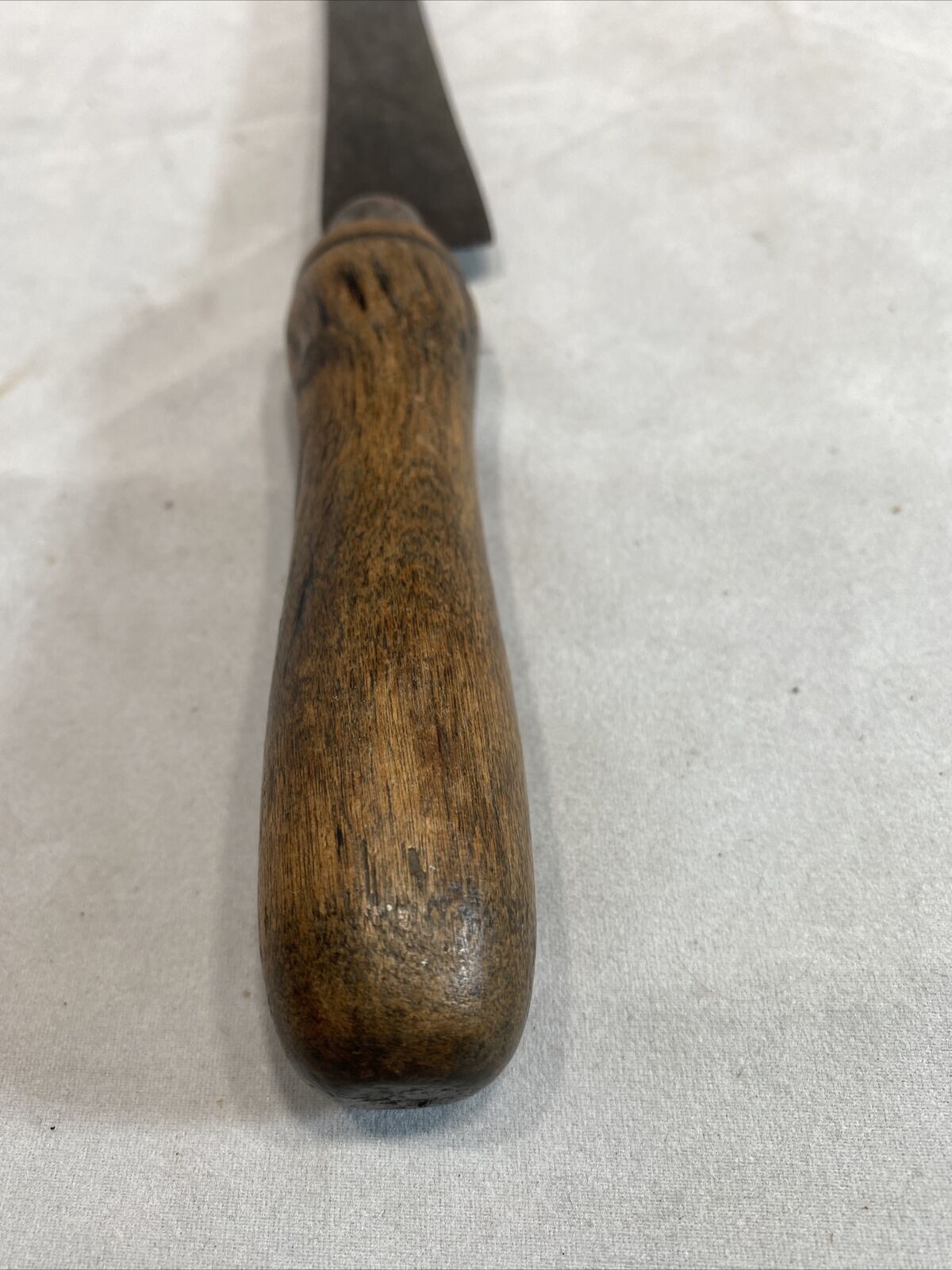 Vintage 1800s Roast Beef Slicing Knife With Hole Wood Custom Handle USA 7.5 Inch - Fresh Stock Dated January 2026