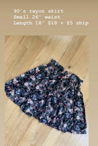 VIntage 1990’s Grunge Style Skirt Prairie Peasant S Summer Mini Spell Bound XS - Fresh Stock Dated February 2026