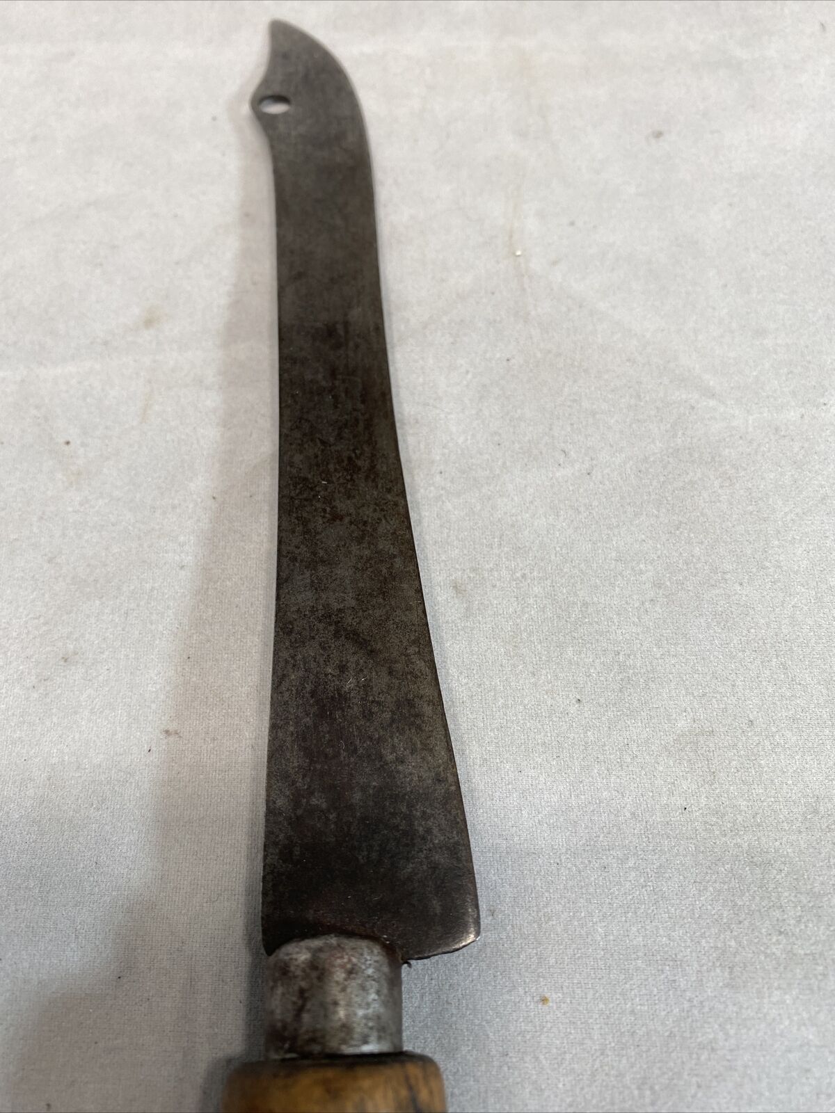 Vintage 1800s Roast Beef Slicing Knife With Hole Wood Custom Handle USA 7.5 Inch - Fresh Stock Dated January 2026