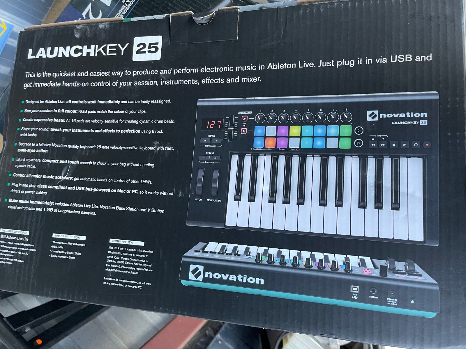 Novation Launch Key 25 Midi Controller - Fresh Stock Dated February 2026