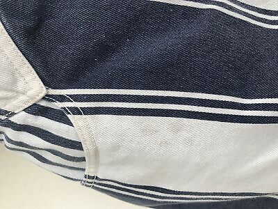 Vintage VTG 1990s 90s White Blue Stripe Denim Skort - Fresh Stock Dated February 2026