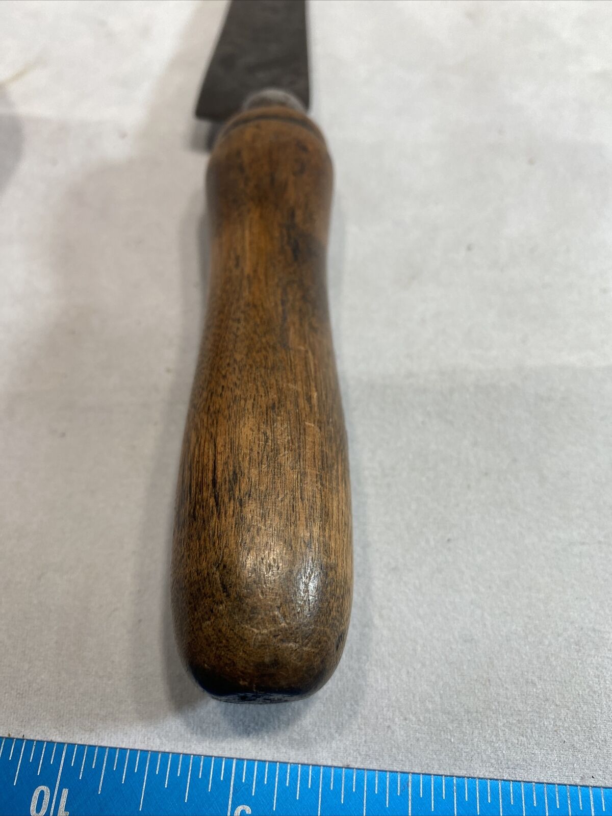 Vintage 1800s Roast Beef Slicing Knife With Hole Wood Custom Handle USA 7.5 Inch - Fresh Stock Dated January 2026