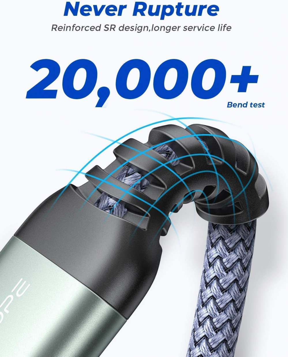 2 PACK 6.6FT+6.6FT AINOPE USB 3.0 Extension Cable Type A 6.6FT+6.6FT, Grey - Fresh Stock Dated February 2026