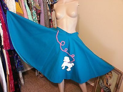 VTG 50's 60's Circle Swing Rockabilly Pinup Bombshell Retro Poodle Dog Skirt - Fresh Stock Dated February 2026