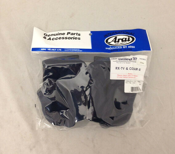 ARAI Helmet Cheek Pads • SIGNET-X • 15, 20, 25, 30, 35, 40mm - Fresh Stock Dated February 2026