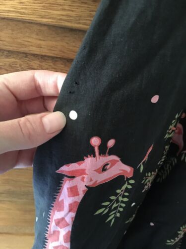 Vintage 1950’s Giraffe Novelty Print Panel Skirt JC Penny’s Circle Skirt - Fresh Stock Dated March 2026