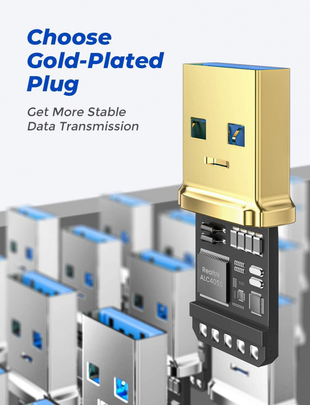 2 PACK 6.6FT+6.6FT AINOPE USB 3.0 Extension Cable Type A 6.6FT+6.6FT, Grey - Fresh Stock Dated February 2026