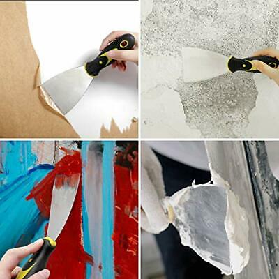 4-Piece Putty Knife Set Paint Scraper Taping Spackle Drywall Tools Home Tools - Fresh Stock Dated December 2025