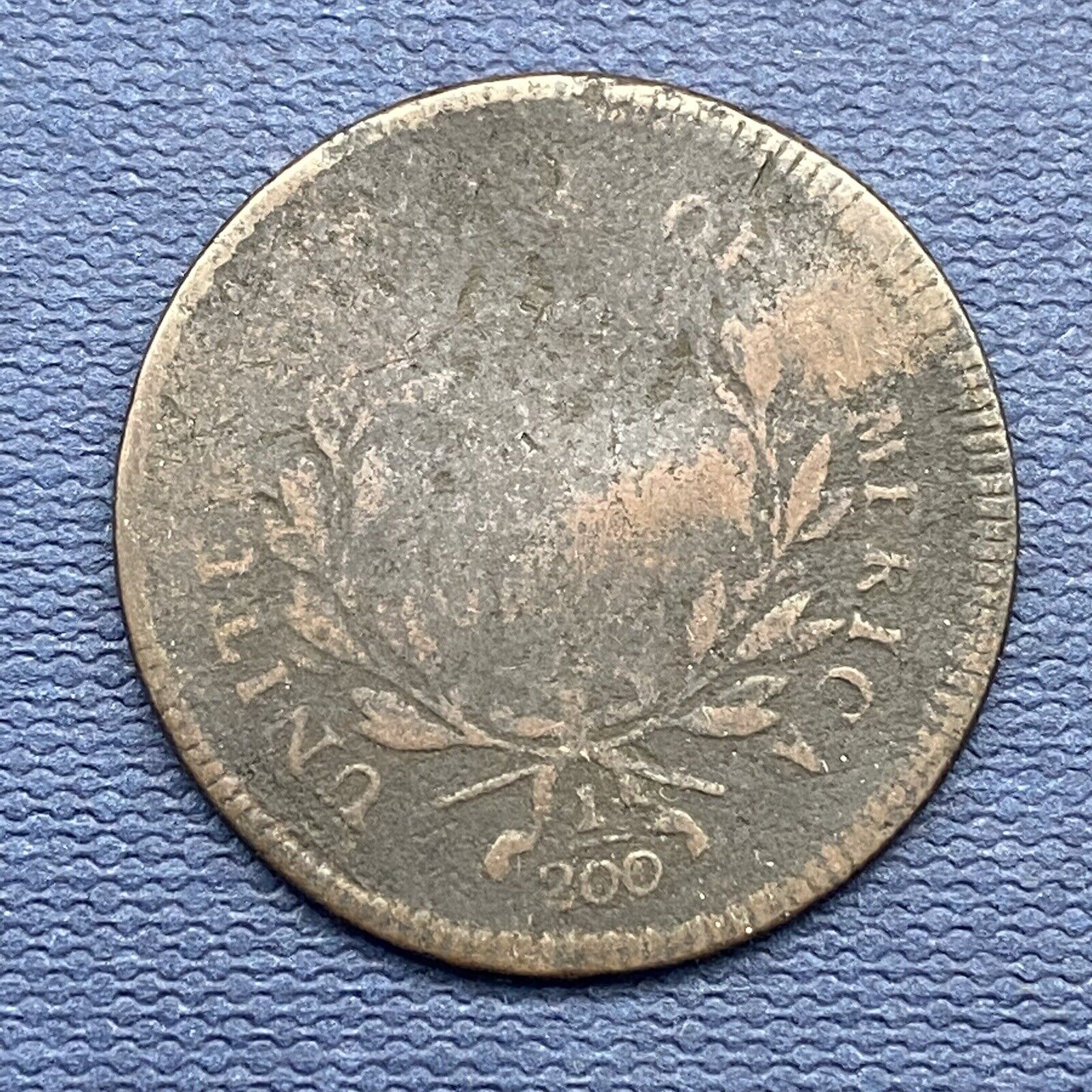 1795 Flowing Hair Liberty Cap Half Cent 1/2c Circulated #48865 - Fresh Stock Dated February 2026