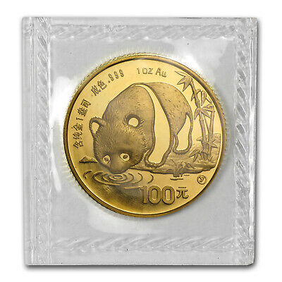 1987-Y China 1 oz Gold Panda BU (Sealed) - SKU #8962 - Fresh Stock Dated February 2026
