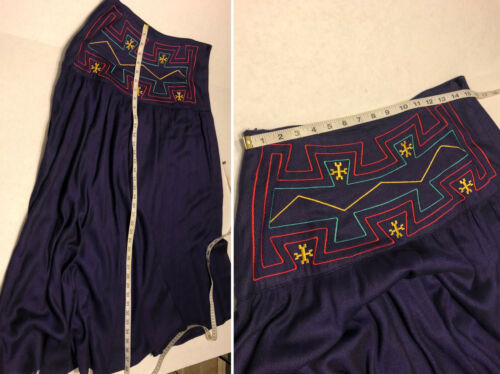 Vintage Hairston Roberson Ropa Wrap Top Medium Skirt 12 Purple Southwest Latin - Fresh Stock Dated December 2025