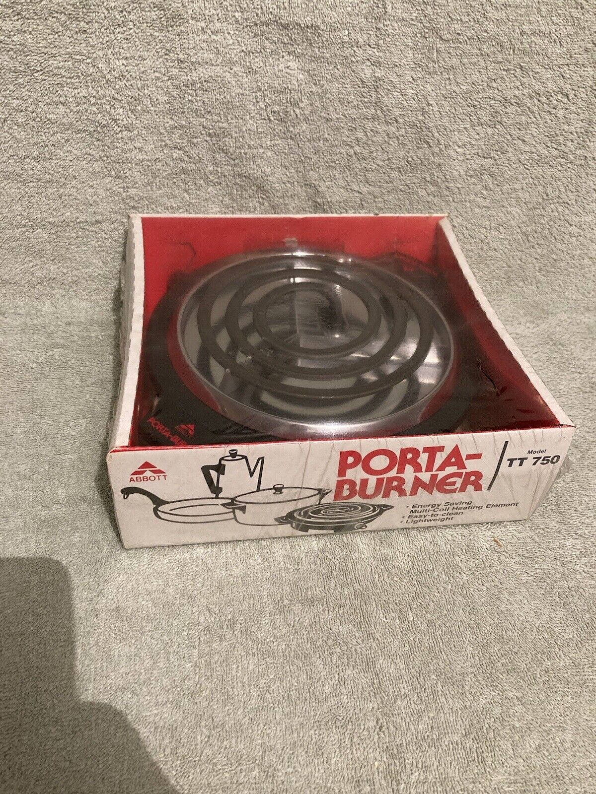 Vintage Porta Burner Extra Single Fifth Portable NEW in Box TT 750 Vintage VTG - Fresh Stock Dated February 2026