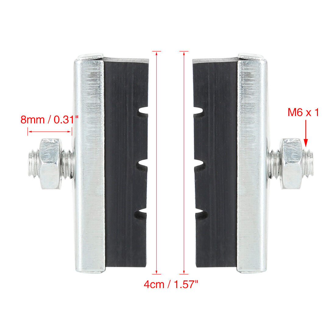 2 Pair Bicycle Bike Brake Pad Mountain Bike Brake Pads 40mm for 26inch Bike Tire - Fresh Stock Dated February 2026