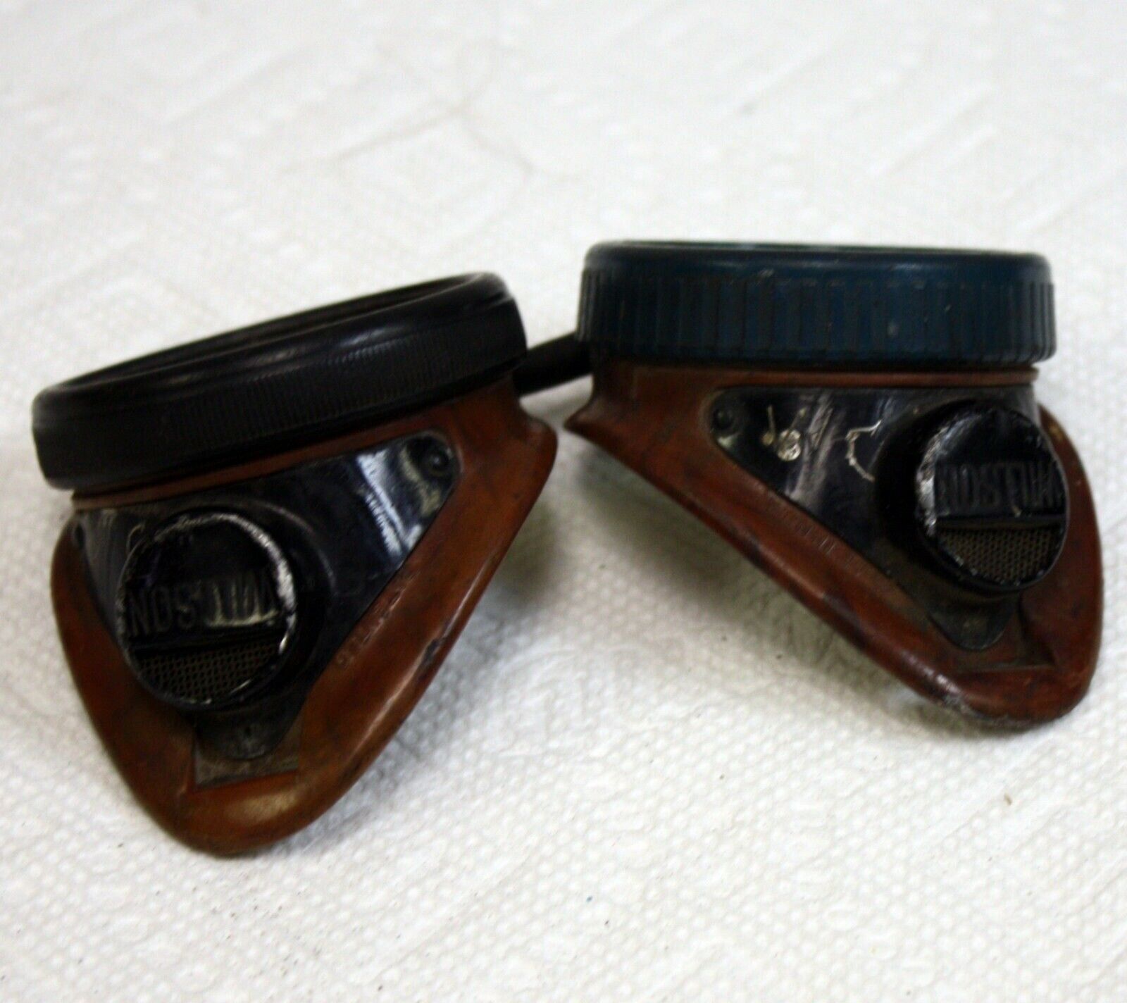 Vintage Deco Wilson Catalin? Welding Goggles Steampunk Motorcycle Aviator - Fresh Stock Dated February 2026
