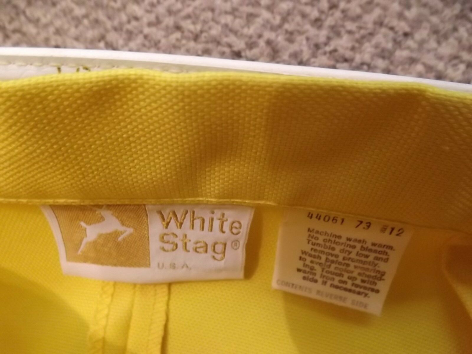 Unworn? Vtg 70s White Stag Sporty Hi-Waist Yellow Skorts Skirt Shorts Womens 12 - Fresh Stock Dated February 2026