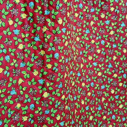 Vintage 1970s Quilted Floral Holiday Maxi Skirt - Fresh Stock Dated February 2026