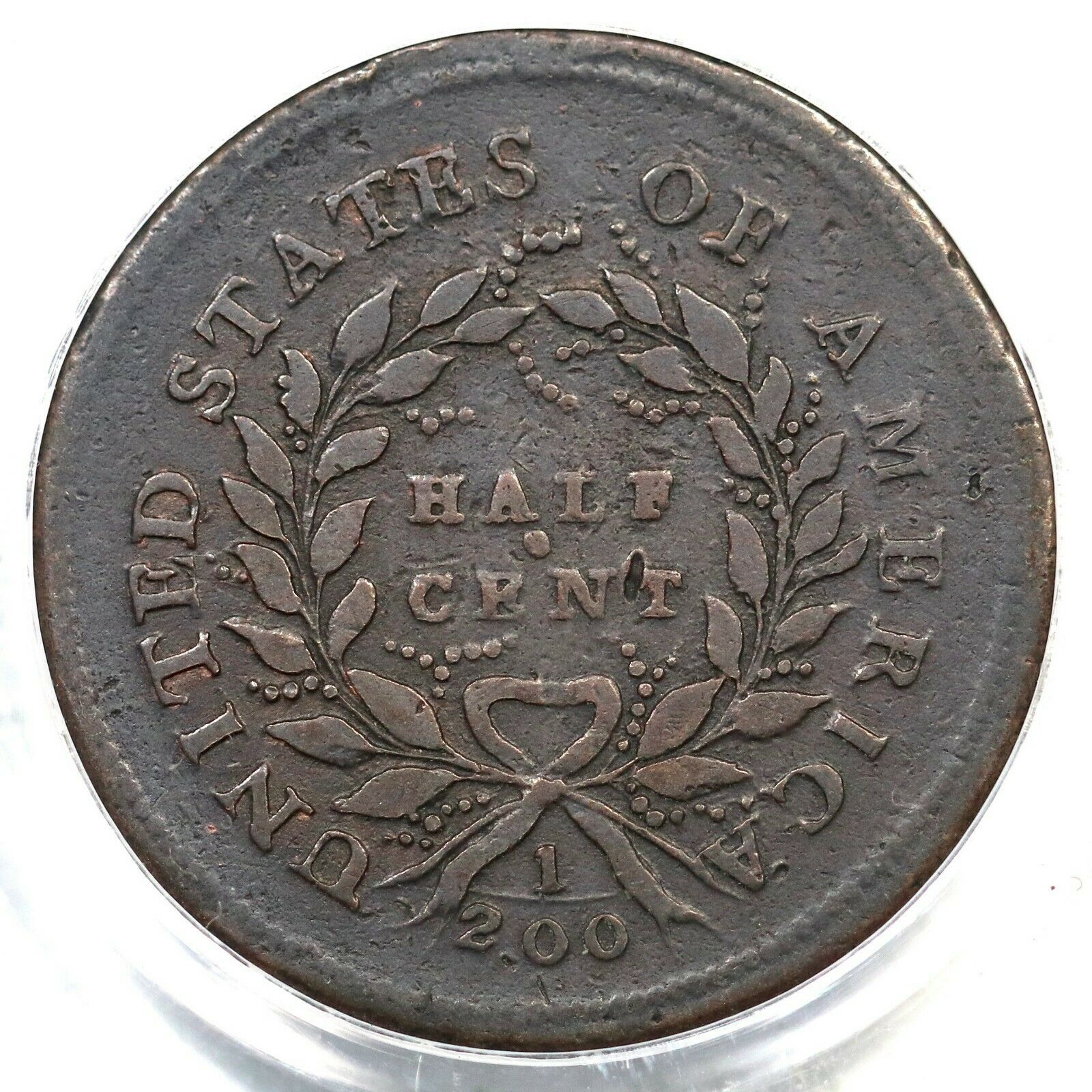 1793 C-3 R-3 PCGS VF 20 CAC Liberty Cap Half Cent Coin 1/2c - Fresh Stock Dated December 2025