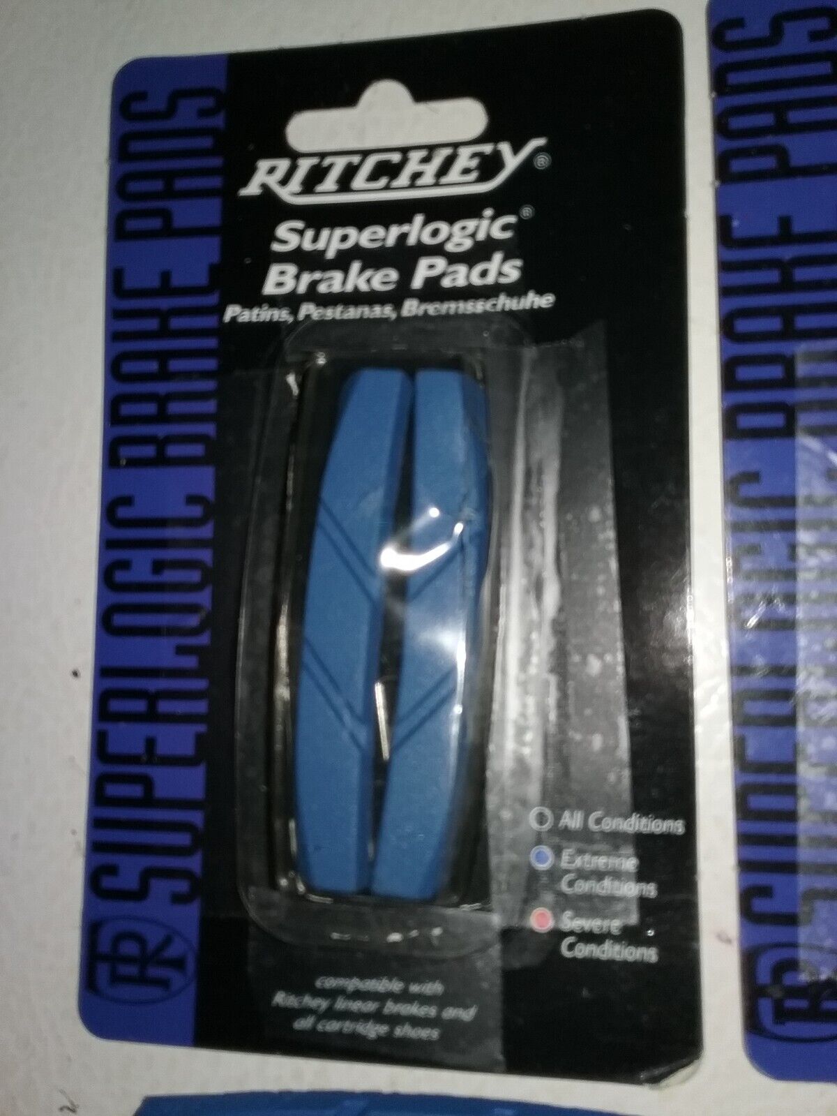 5 Pair Ritchey Superlogic V-Brake Pads Blue Extreme Conditions Linear Cartridge - Fresh Stock Dated February 2026