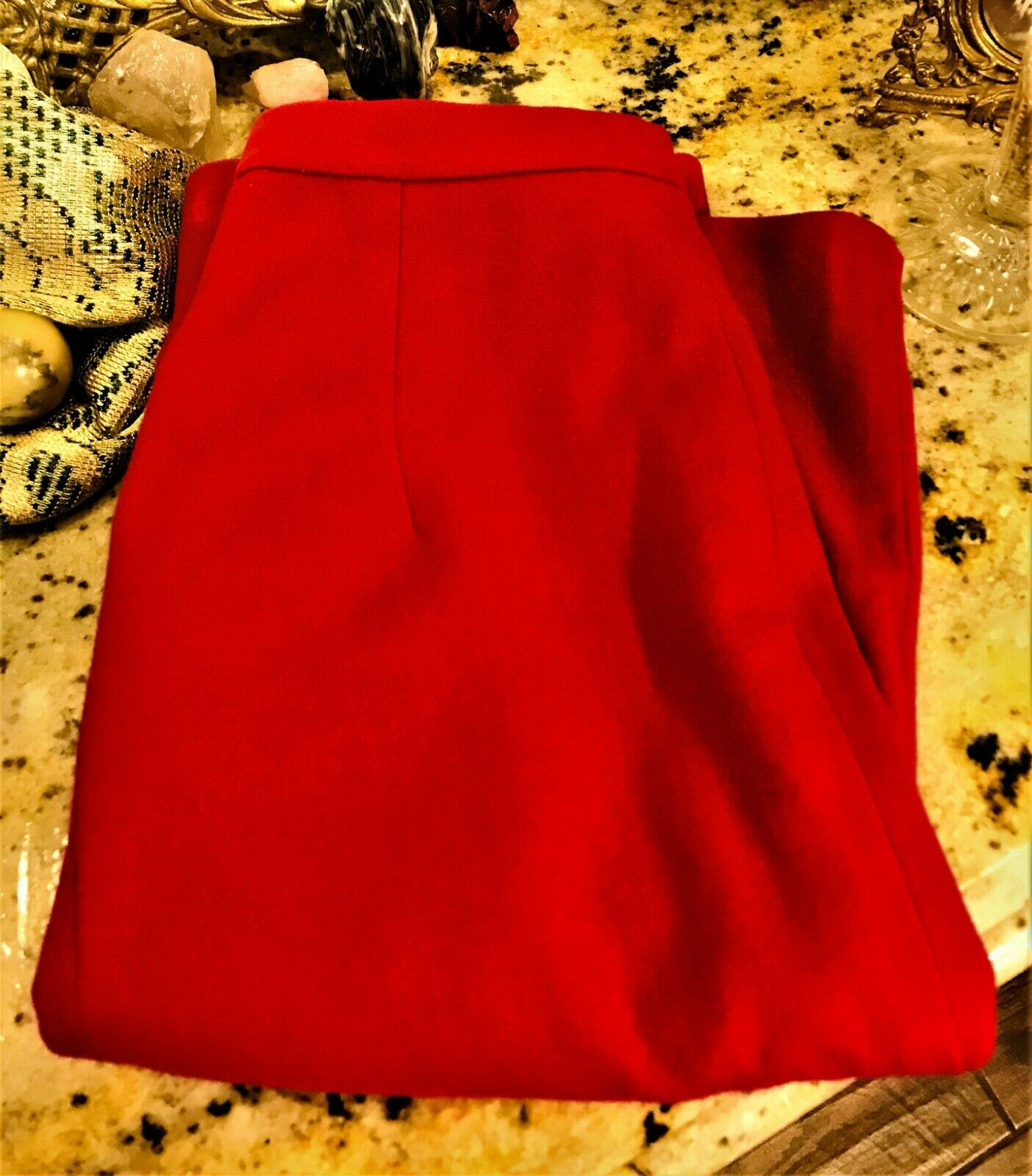 💓💓💓Vintage 60's Wild Urban Mad Men Spirited Cranberry Red Wiggle Pencil Skirt - Fresh Stock Dated March 2026