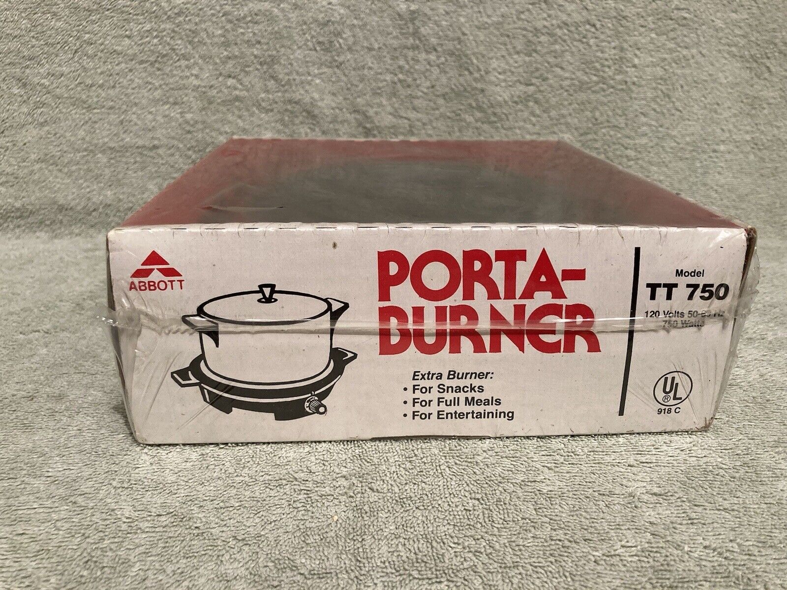 Vintage Porta Burner Extra Single Fifth Portable NEW in Box TT 750 Vintage VTG - Fresh Stock Dated February 2026
