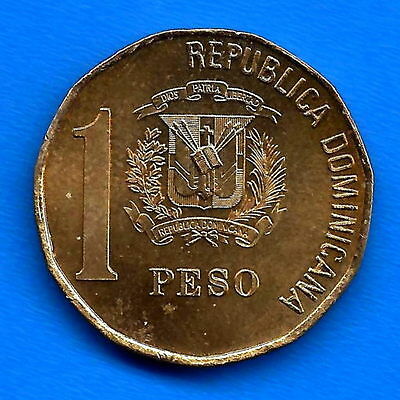 Dominican Republic 1 Peso 2002 UNC Pesos America Coin Free Shipping Worldwide - Fresh Stock Dated February 2026
