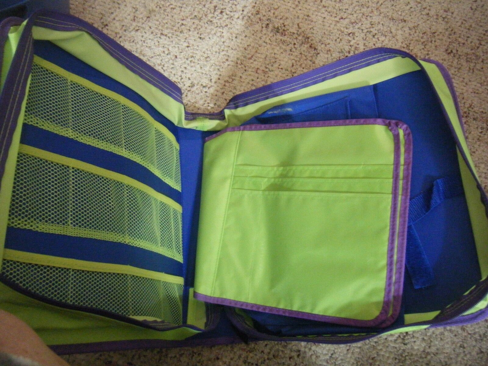 LeapPad Electronic Learning System Game & Book Zipper Storage Binder Case - Fresh Stock Dated February 2026