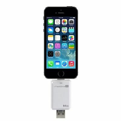 i-Flash 64GB OTG for APPLE iPhone iPad USB Pen Drive Memory Stick Key - Fresh Stock Dated February 2026