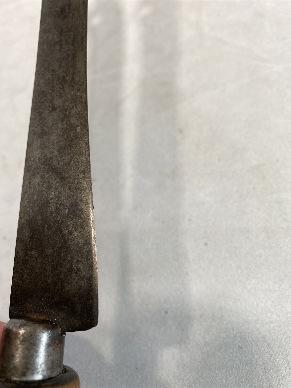 Vintage 1800s Roast Beef Slicing Knife With Hole Wood Custom Handle USA 7.5 Inch - Fresh Stock Dated January 2026