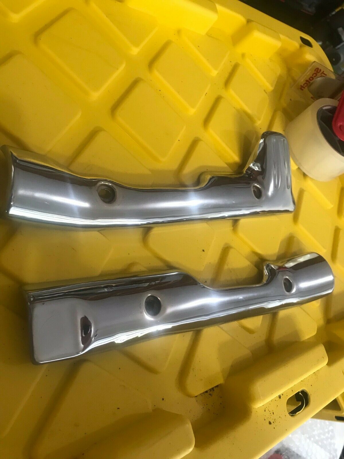 Honda GL500 Boot Guards/Exhaust Shields - Rechromed - Fresh Stock Dated February 2026