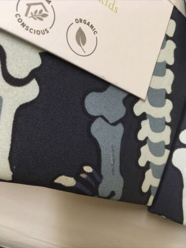 NWT! 2 Pottery Brn Kds Glow In The Dark Dino Bones Shams/ Standard/Blue/.50ea - Fresh Stock Dated December 2025