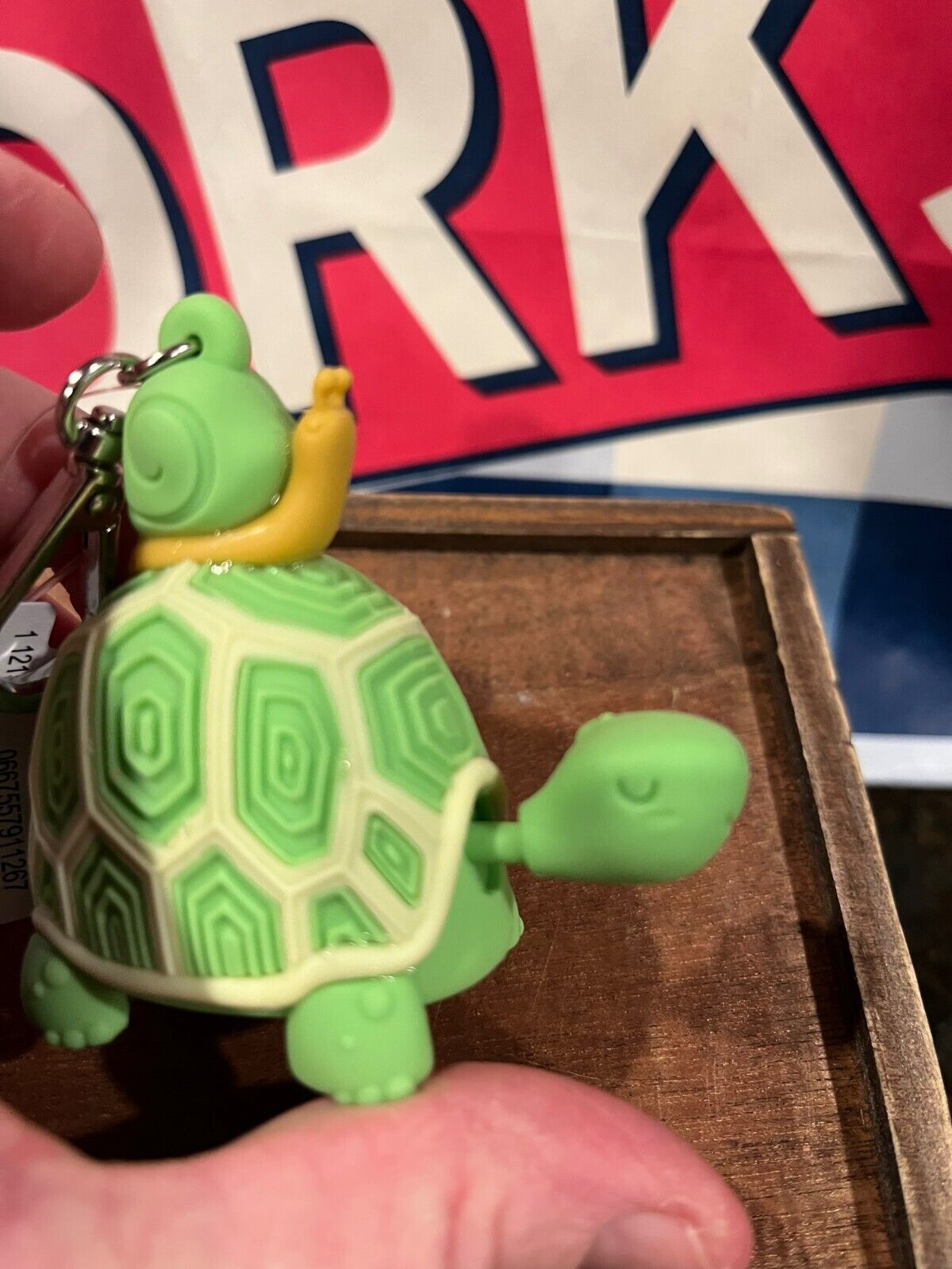 Bath & Body Works GREEN BOBBLEHEAD TURTLE SNAIL Hand Sanitizer Pocket Bac Holder - Fresh Stock Dated February 2026