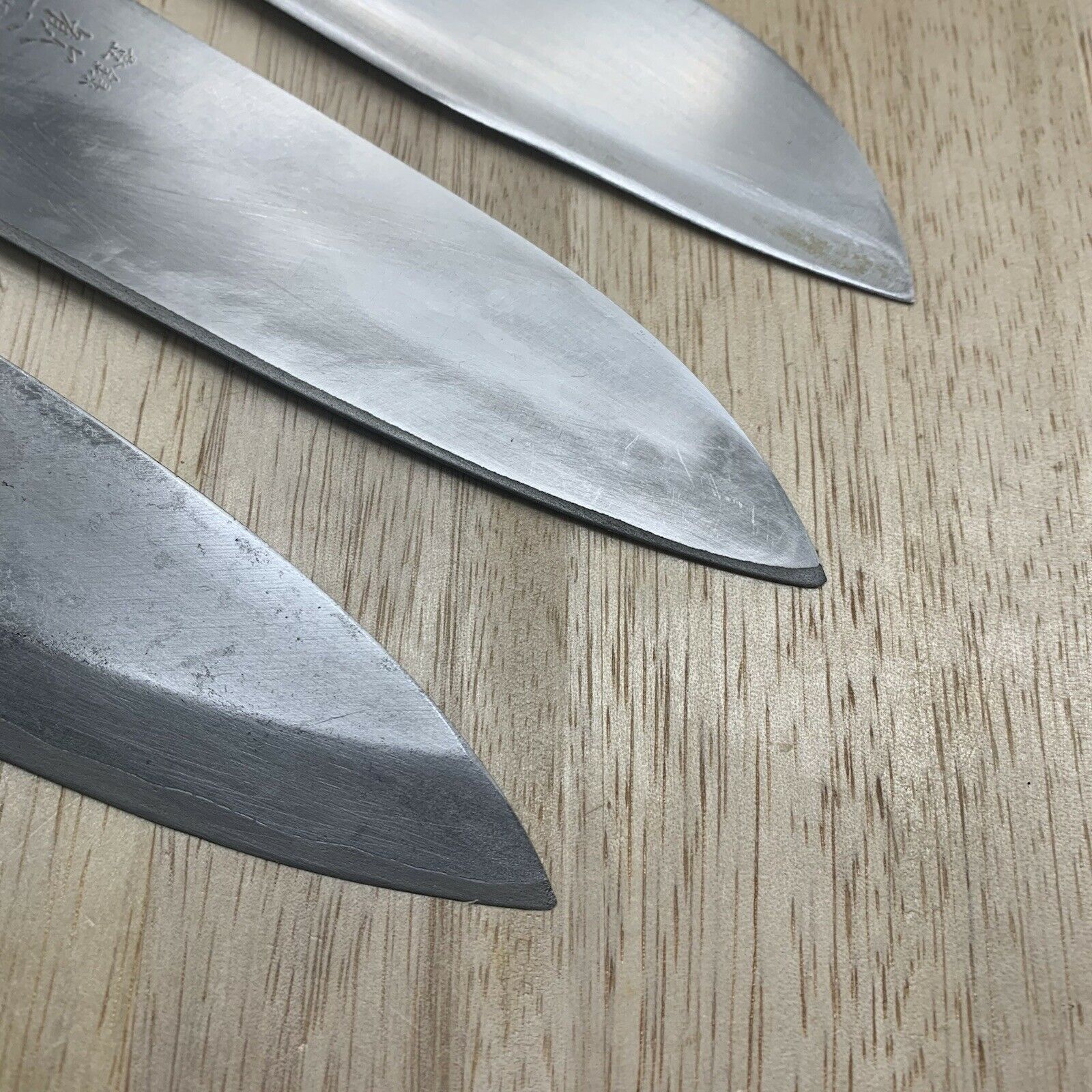 Damaged Lot of three Japanese Chef's Kitchen Knives  From Japan ST496 - Fresh Stock Dated December 2025