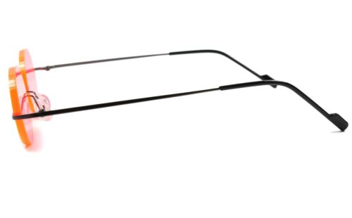 Cartoon Anime Manga Rimless Costume Party Cosplay Pink Oval Lens Sun Glasses - Fresh Stock Dated February 2026