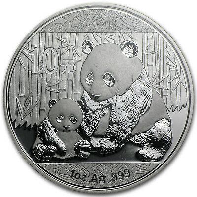 2012 China 1 oz Silver Panda Gem BU PCGS (First Strike) - SKU #82801 - Fresh Stock Dated February 2026