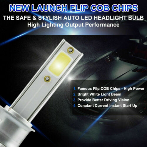 Ice Blue H4 9003 LED Headlight Bulb 8000K C6 For SUZUKI Boulevard C90 2005-2009 - Fresh Stock Dated February 2026