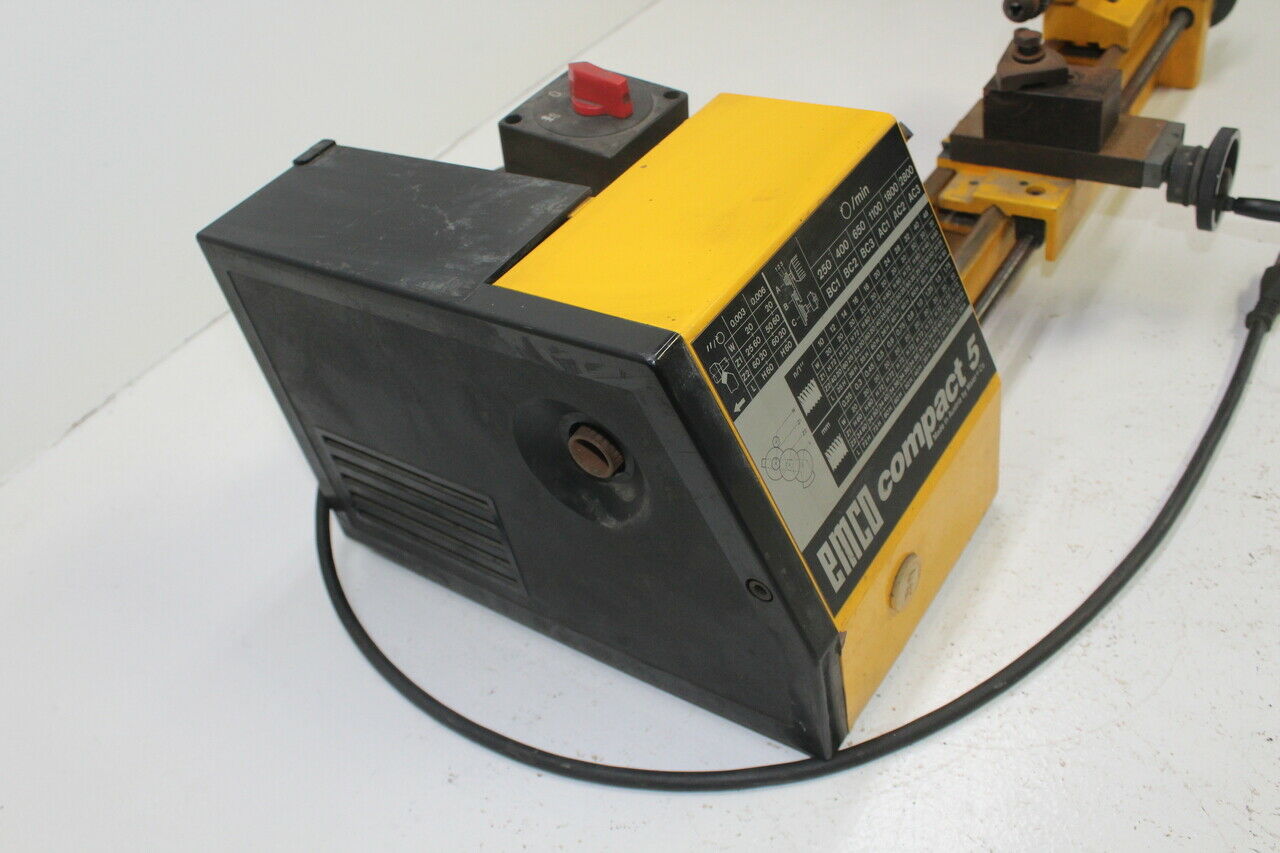 EMCO Compact 5 Mini Jewelers 3 Jaw Lathe Chuck CNC Tail Used Working - Fresh Stock Dated December 2025