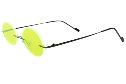 Cartoon Anime Manga Costume Party Cosplay Fluorescent Green Oval Lens Sunglasses - Fresh Stock Dated February 2026