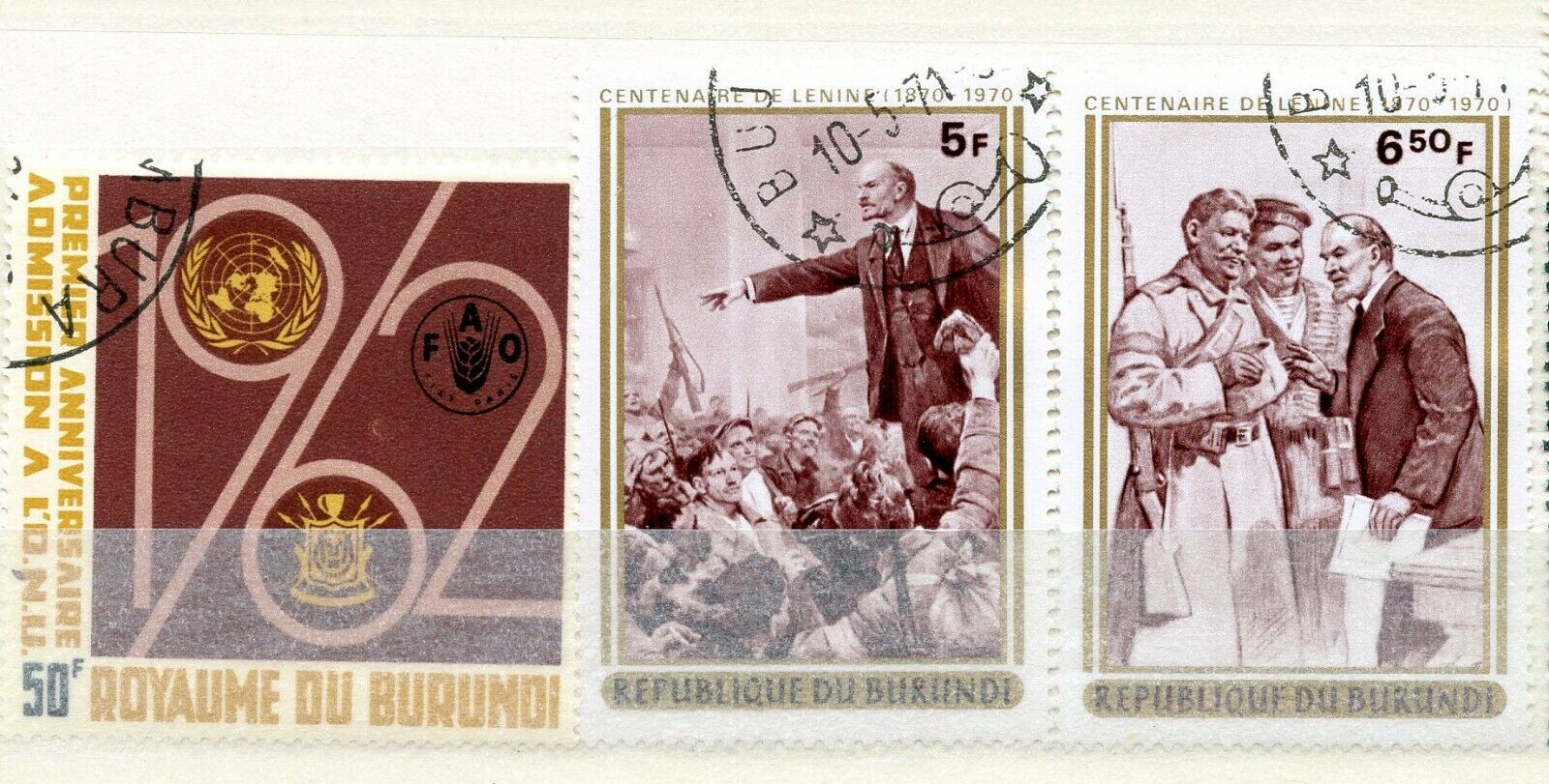 3 Burundi Mint Hinged Used Hinged - Fresh Stock Dated December 2025