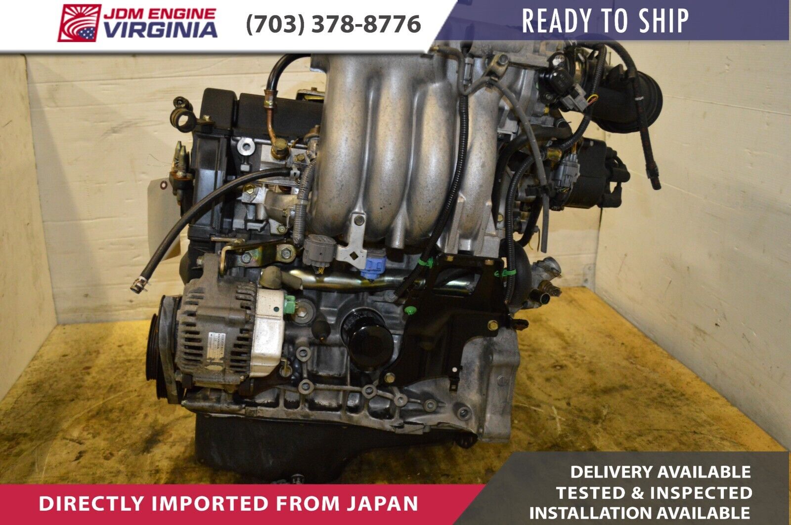 JDM 97-01 HONDA CR-V B20B ENGINE 2.0L DOHC HIGH COMPRESSION B20B MOTOR - Fresh Stock Dated February 2026