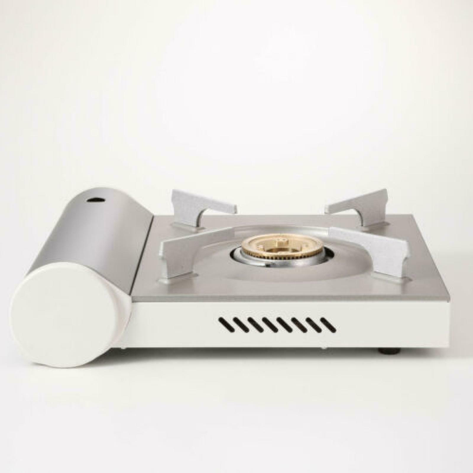 MUJI Aluminum Portable cooking gas stove die-cast RK-2 White from Japan - Fresh Stock Dated February 2026