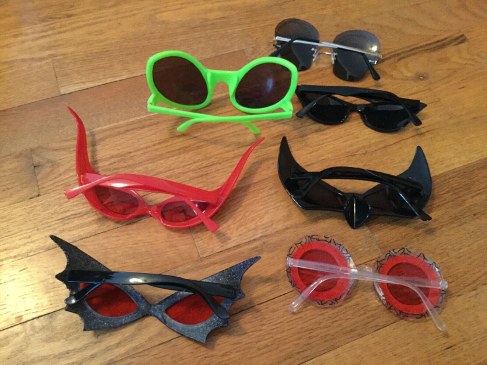 7 Pair Novelty Halloween Photo Booth Dress Up Eyeglasses - Fresh Stock Dated February 2026